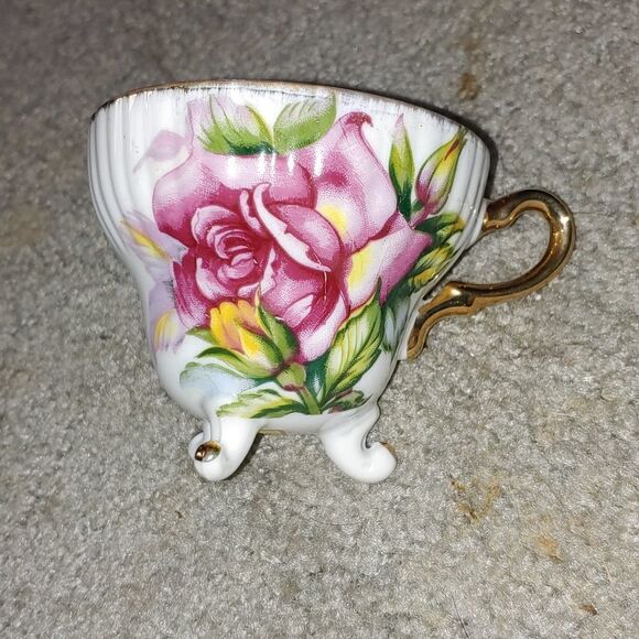 VINTAGE Norcrest Victoria Rose Fine China  tea cup - Picture 2 of 7